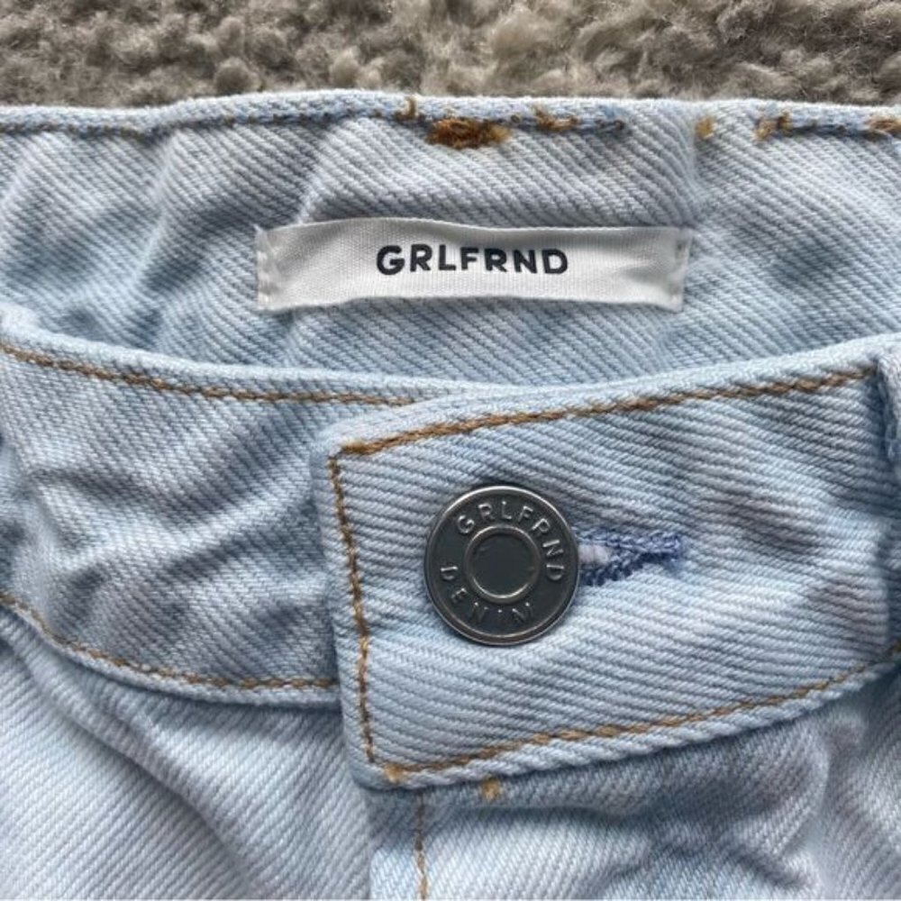 GRLFRND Helena Distressed Denim Jean Shorts in Dare Me 26 - Picture 8 of 9